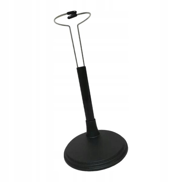 Supporto regolabile per bambole 1/6 nero altezza 14-20 cm per figura d'azione