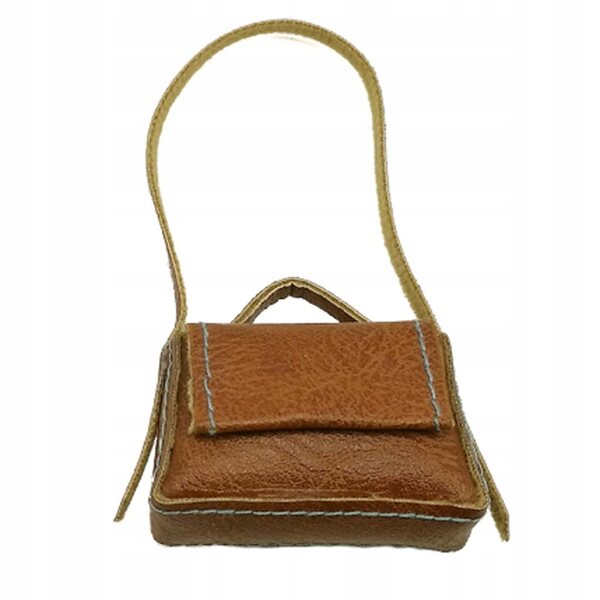 PU-Ledertasche für 1/6 BJD-Puppen, modisches Accessoire, hellbraune Farbe