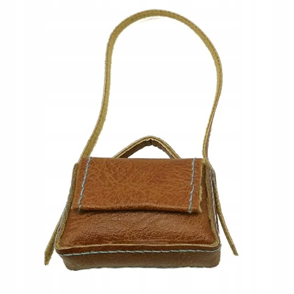 PU-Ledertasche für 1/6 BJD-Puppen, modisches Accessoire, hellbraune Farbe