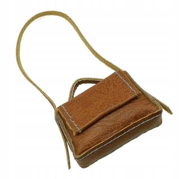 PU-Ledertasche für 1/6 BJD-Puppen, modisches Accessoire, hellbraune Farbe