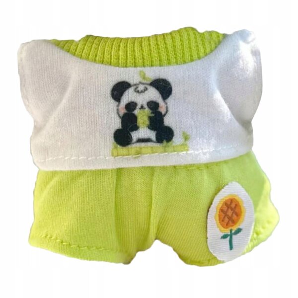 Grünes Kleidungsset für 17-cm-Puppen – T-Shirt und weiche Hose