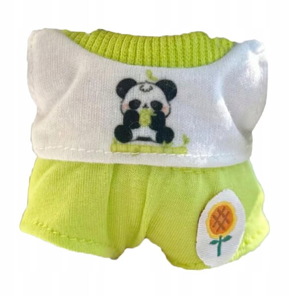 Grünes Kleidungsset für 17-cm-Puppen – T-Shirt und weiche Hose