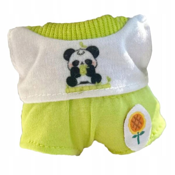 Grünes Kleidungsset für 17-cm-Puppen – T-Shirt und weiche Hose