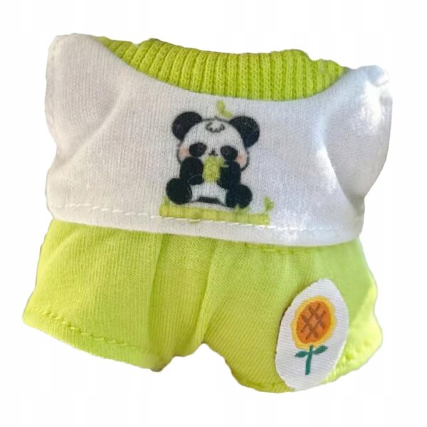 Grünes Kleidungsset für 17-cm-Puppen – T-Shirt und weiche Hose