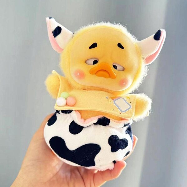 Enten-Plüsch-Kleidungsset für 15 cm große schwarze und weiße Puppen