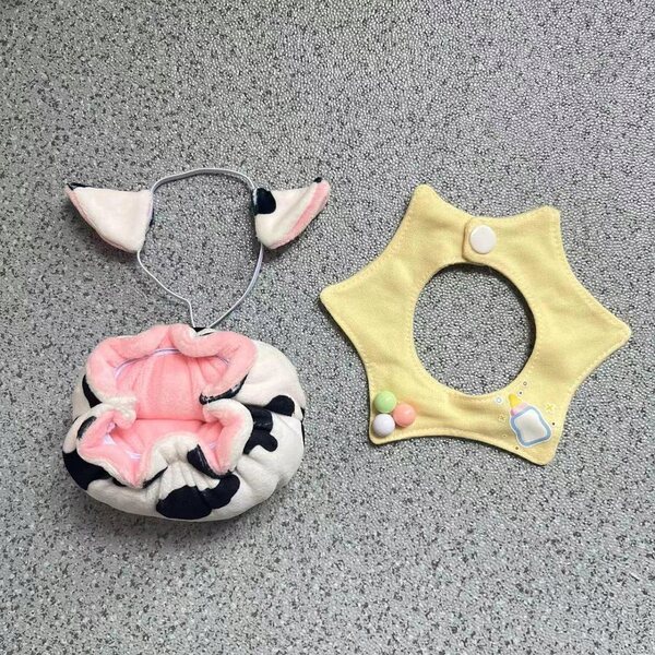 Enten-Plüsch-Kleidungsset für 15 cm große schwarze und weiße Puppen