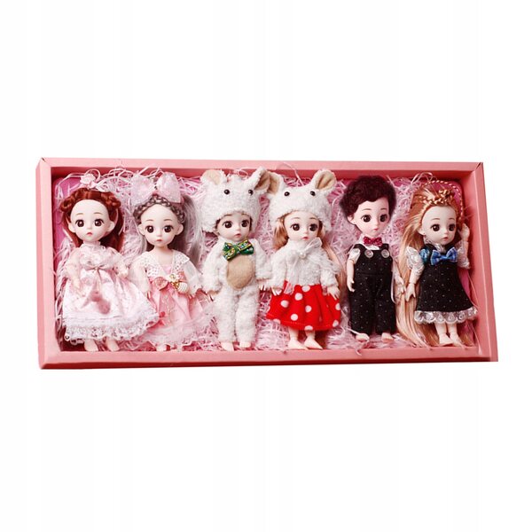 1 Zestaw BJD Lalki Wykwintne 1/12Scale Dress up Accs Śliczna Codzienna Zabawka Urodziny E