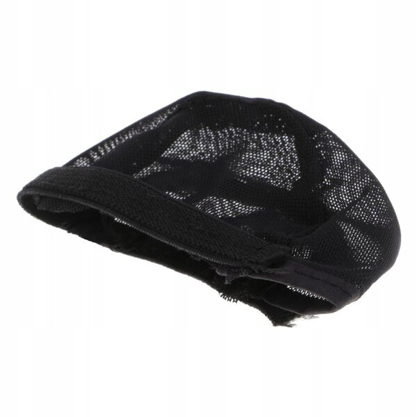 1/12 Puppe Perücke Netzhut – 2-teiliges Set Schwarz DIY