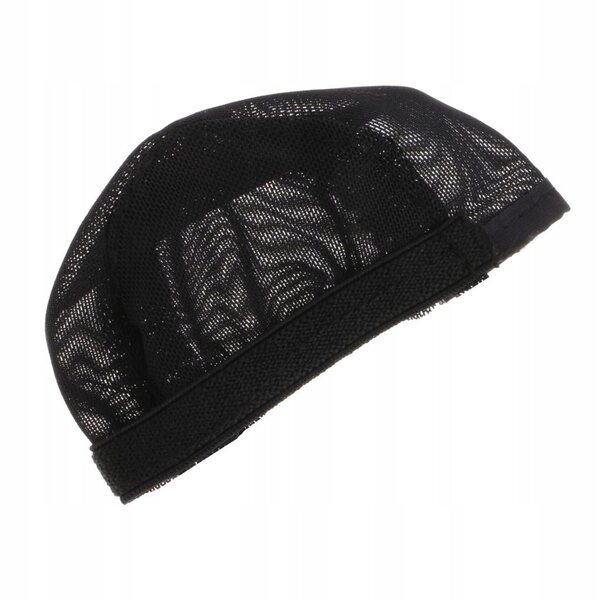 1/12 Puppe Perücke Netzhut – 2-teiliges Set Schwarz DIY