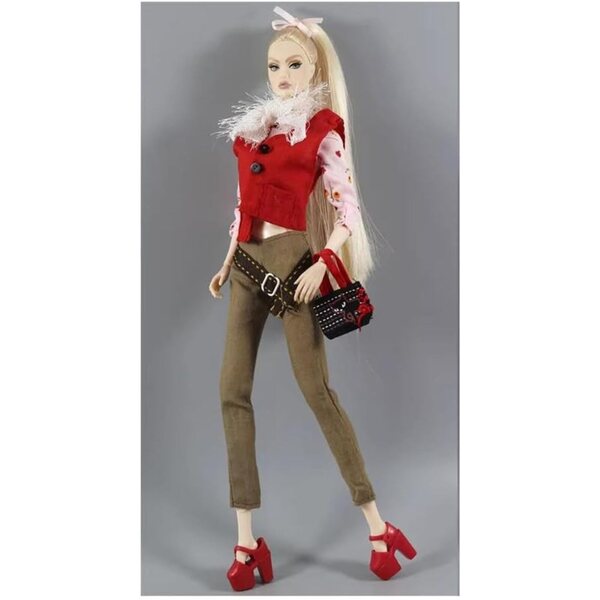 11,5 Zoll 1/6 BJD Puppenkleidung lässiger Odulu-Stil, komplettes Set