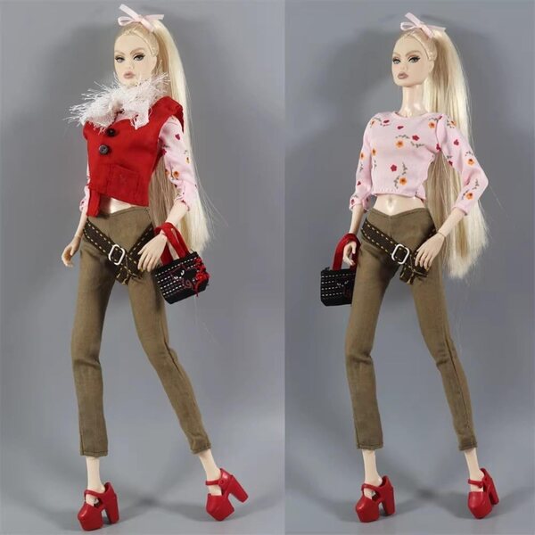11,5 Zoll 1/6 BJD Puppenkleidung lässiger Odulu-Stil, komplettes Set
