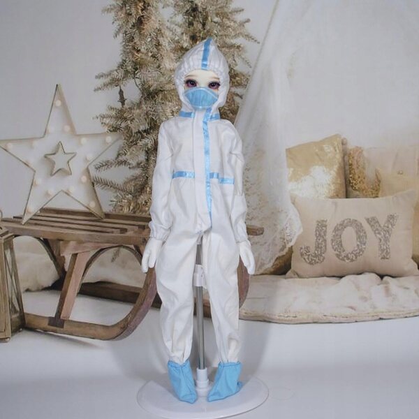 Kombinezon protettivo moda per bambole 1/4 BJD con accessori originali