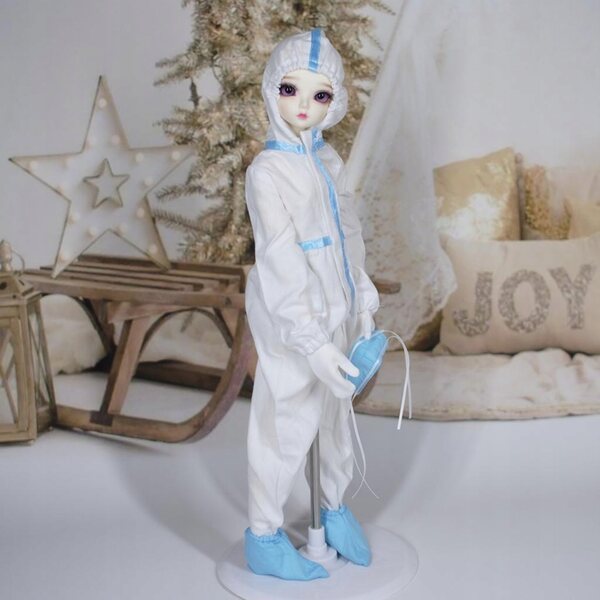 Kombinezon protettivo moda per bambole 1/4 BJD con accessori originali