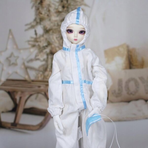 Kombinezon protettivo moda per bambole 1/4 BJD con accessori originali