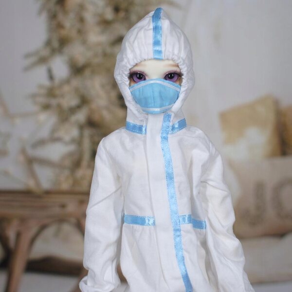 Kombinezon protettivo moda per bambole 1/4 BJD con accessori originali