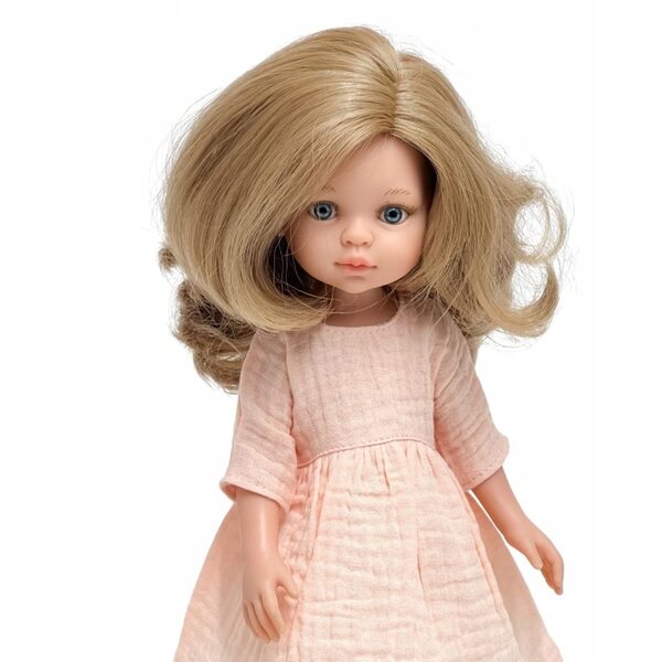 Musselinkleid für Paola Reina Amigas Puppe 32 cm pfirsichfarben