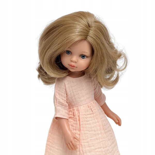 Musselinkleid für Paola Reina Amigas Puppe 32 cm pfirsichfarben