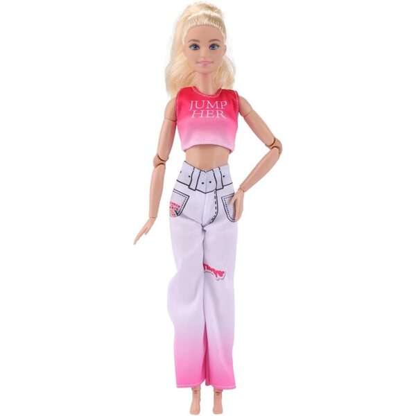 Lässige Sommerkleidung für 30-cm-Puppen – 1/6-BJD-Oberteil und Hosen-Set