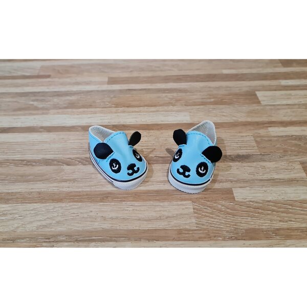 Buciki panda blu per bambola Paola Reina 32 cm, accessori nuovi e regalo ideale