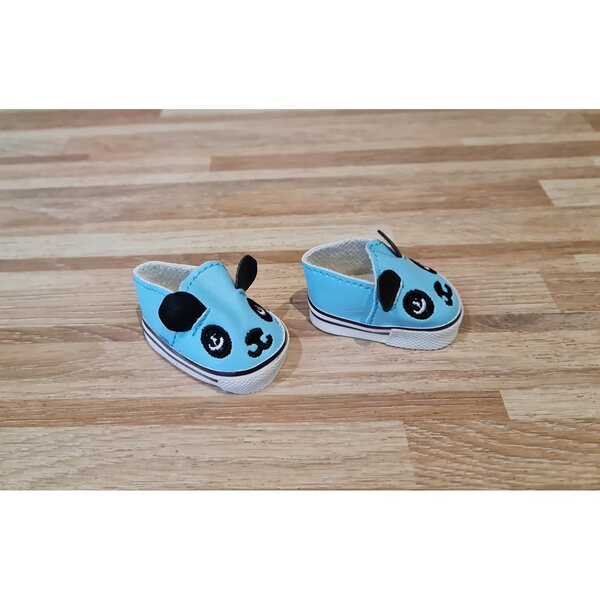 Buciki panda blu per bambola Paola Reina 32 cm, accessori nuovi e regalo ideale