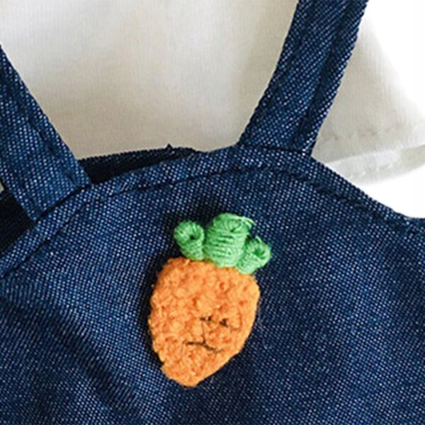 Stoffen kleding voor poppen van 17 cm met zachte broek, t-shirt en hoed