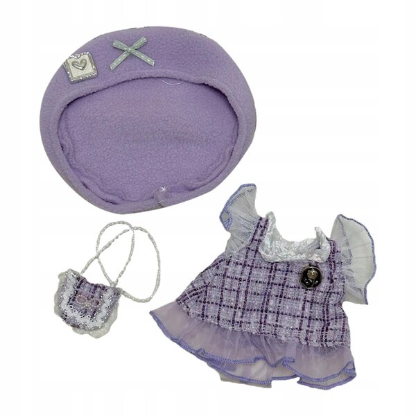 Set di abiti colorati in tessuto per bambole 20 cm, completo con cappuccio