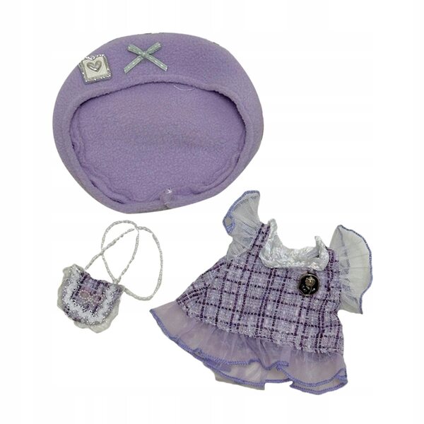 Set di abiti colorati in tessuto per bambole 20 cm, completo con cappuccio