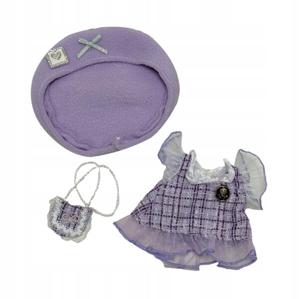 Set di abiti colorati in tessuto per bambole 20 cm, completo con cappuccio