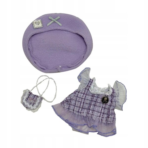 Set di abiti colorati in tessuto per bambole 20 cm, completo con cappuccio