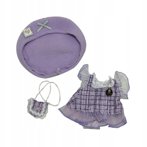 Set di abiti colorati in tessuto per bambole 20 cm, completo con cappuccio