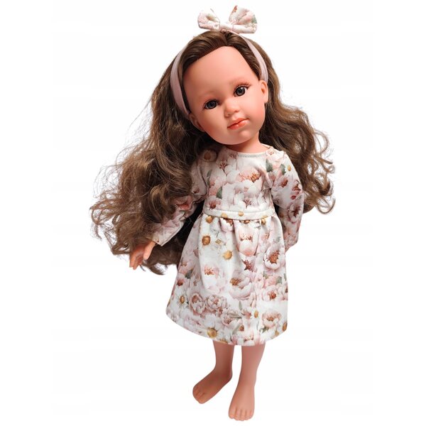 Kleidungsset für eine 42 cm große spanische Puppe mit Kleid und Stirnband, hergestellt in Polen
