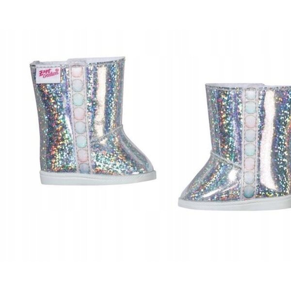 Baby Born Holografische Winterstiefel für 43 cm große Puppen – modernes Design