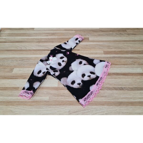 Paola Reina Puppenkleid 32 cm – Kleider mit Panda-Motiv, Spitze und Schleife