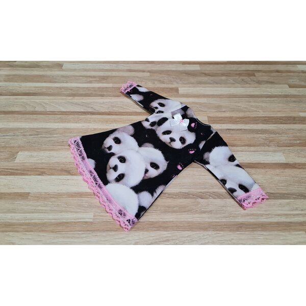 Paola Reina Puppenkleid 32 cm – Kleider mit Panda-Motiv, Spitze und Schleife