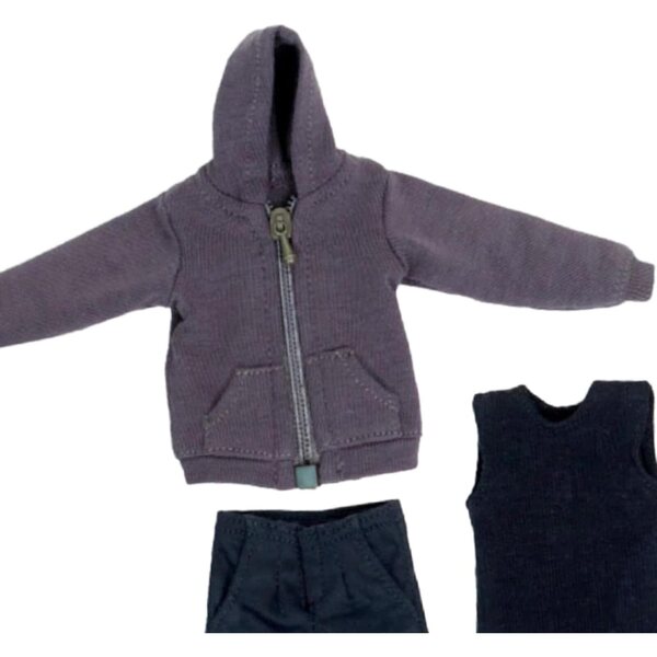 Abbigliamento Bambole Uomo 1/12 Felpa, Gilet e Pantaloni per Figure 6" RNXRZANK