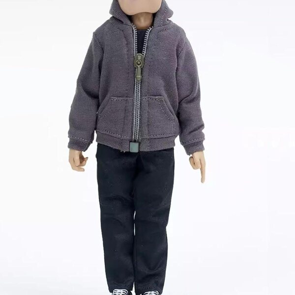 Abbigliamento Bambole Uomo 1/12 Felpa, Gilet e Pantaloni per Figure 6" RNXRZANK