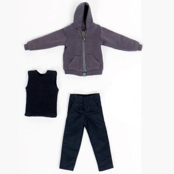 Abbigliamento Bambole Uomo 1/12 Felpa, Gilet e Pantaloni per Figure 6" RNXRZANK