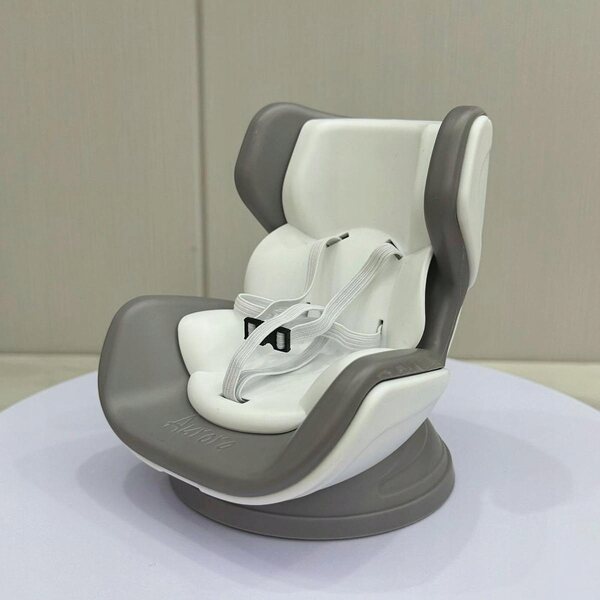 Fotelik Puppenauto 17 cm, sicheres und dekoratives Modell, weiß, für Kinder ab 5 Jahren