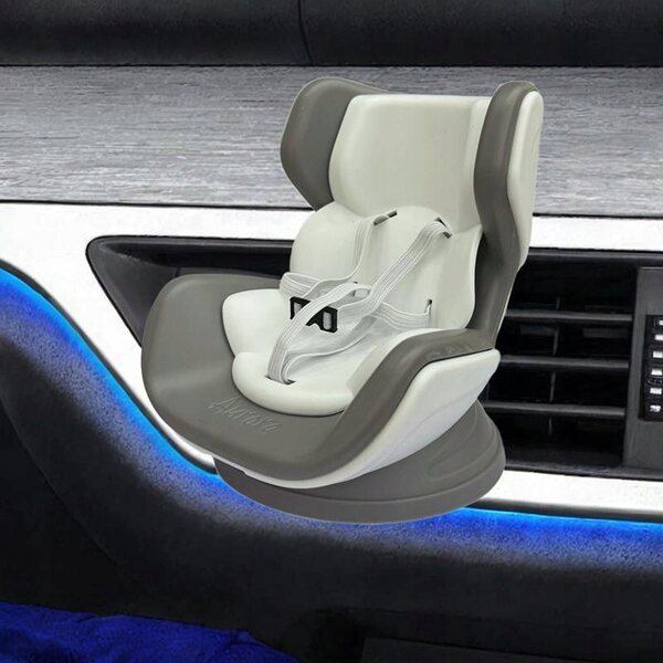 Fotelik Puppenauto 17 cm, sicheres und dekoratives Modell, weiß, für Kinder ab 5 Jahren