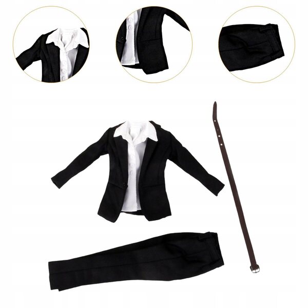 Set di abiti in tessuto per bambola 1/6 - Completo elegante multicolore 30 cm