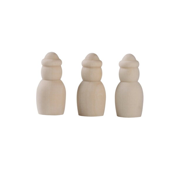 Set 20 Figure in Legno per Bambini da Dipingere - Gioco Creativo e Sicuro