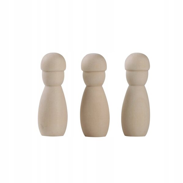 Set 20 Figure in Legno per Bambini da Dipingere - Gioco Creativo e Sicuro