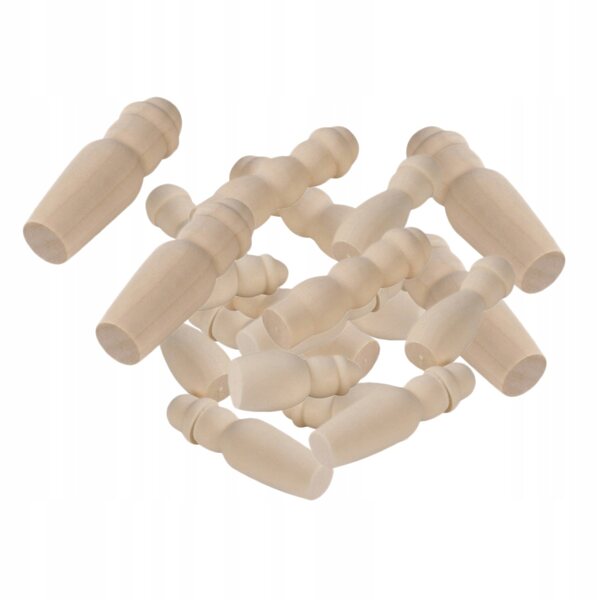 Set 20 Figure in Legno per Bambini da Dipingere - Gioco Creativo e Sicuro