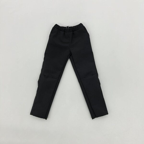 Pantaloni TISHITA per Action Figure Uomo 1:6, Nero, Tessuto Morbido e Design Sportivo