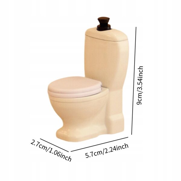Set di 3 Mobili Miniatura Bagno 1:12 – Vasca, WC e Mobiletto in Metallo