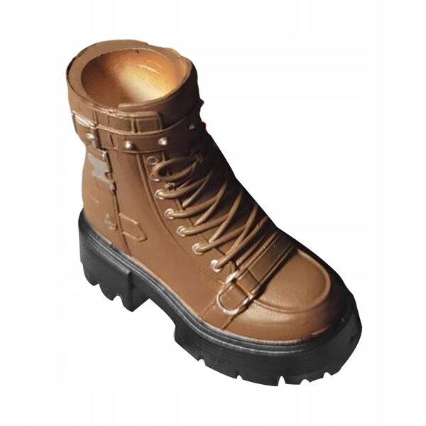 Khaki-Schuhe für 1:6-Puppen – weibliche Stiefeletten für Actionfiguren