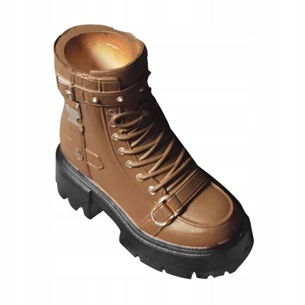 Khaki-Schuhe für 1:6-Puppen – weibliche Stiefeletten für Actionfiguren