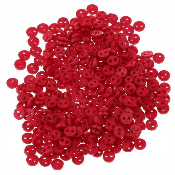 Set 300 Bottoni Mini Rotondi 4 mm per Cucito e Artigianato Fai da Te