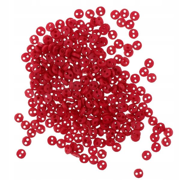 Set 300 Bottoni Mini Rotondi 4 mm per Cucito e Artigianato Fai da Te