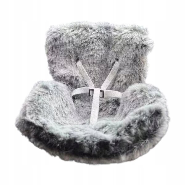 Sedile sicuro per bambole 17 cm grigio con clip e piano educativo